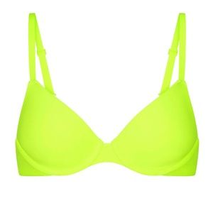 NEW Skims Fits Everybody T-Shirt Demi Bra in Green Highlighter